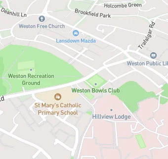 map for Weston (Bath) Bowls Club