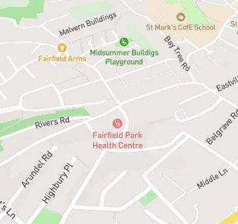 map for Fairfield Park Health Centre