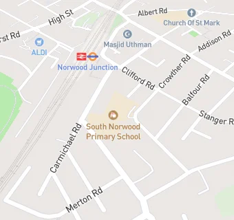 map for South Norwood Primary School