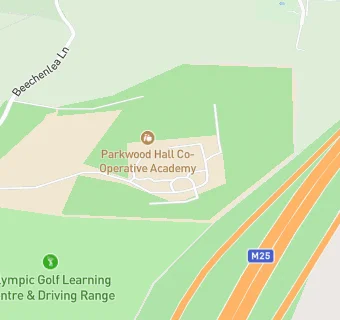 map for Parkwood Hall Co-Operative Academy