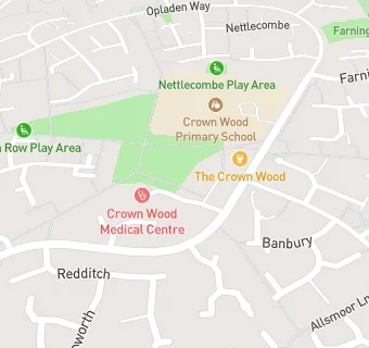 map for Crown Wood Medical Centre