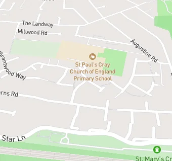 map for St Pauls Cray Church Of England Primary School