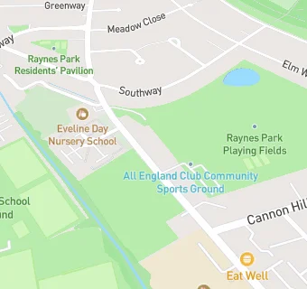 map for Raynes Park Vale Sports & Social Club