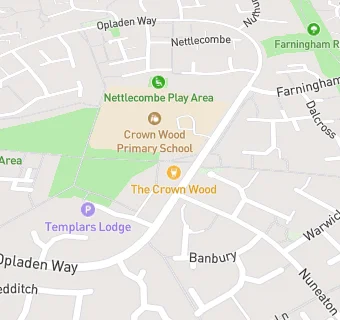 map for Crown Wood Primary School