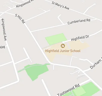 map for Highfield Junior School