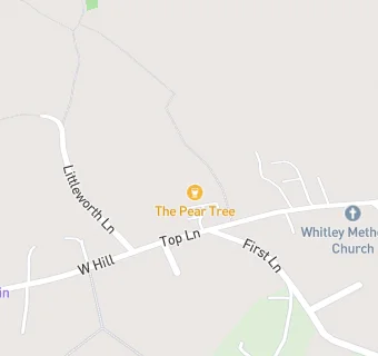 map for Whitley Stores at The Pear Tree Inn