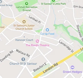 map for Larkhall Dental Practice