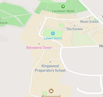 map for Kingswood Preparatory School