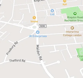 map for Holmwood Corner Surgery