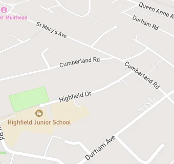 map for Highfield Infants School