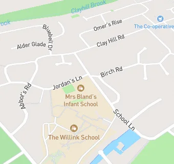 map for Mrs Bland's Infant School