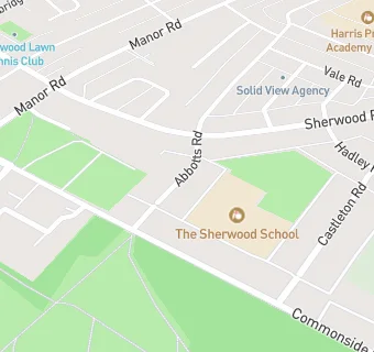 map for The Sherwood School