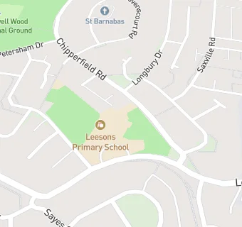 map for Leesons Primary School