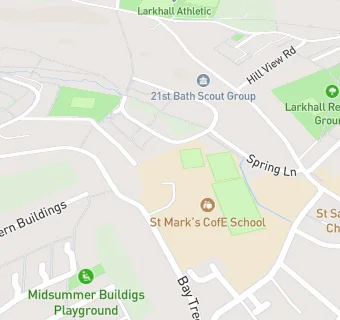 map for St Mark's CofE School