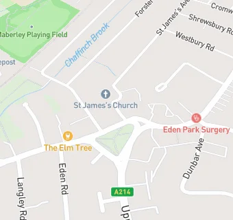 map for St James' Practice