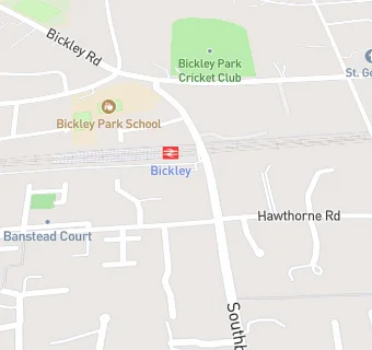 map for Bickley Park School