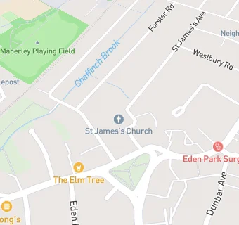 map for St James's Pre-school