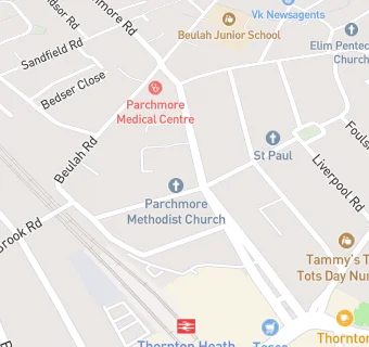 map for Parchmore Methodist Church And Community Centre