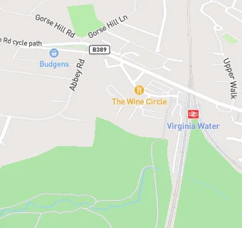 map for Virginia Water Library Coffee Shop