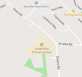 map for Istead Rise Primary School