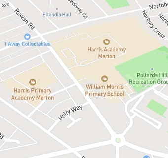 map for Harris Academy Merton