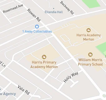 map for Harris Primary Academy Merton