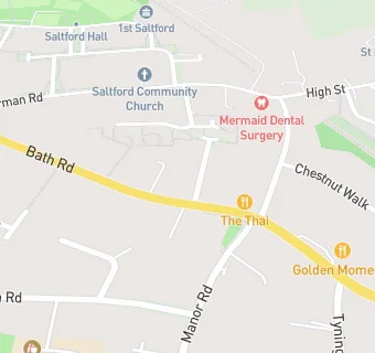 map for The Thai, Saltford