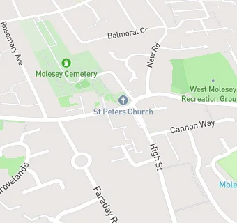 map for Mydentist, Walton Road, West Molesey