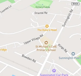 map for St Michaels Primary School