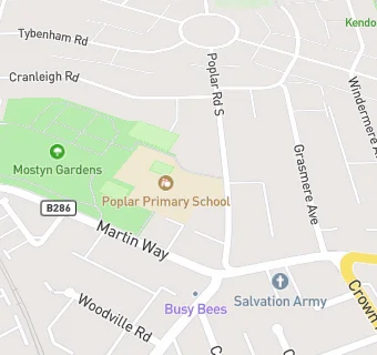 map for Cater Link at Poplar Primary School