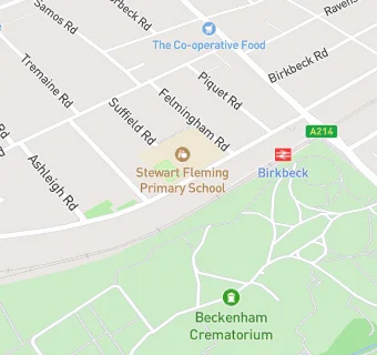 map for Stewart Fleming School