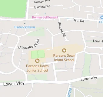 map for Parsons Down Infant School