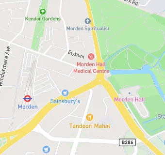 map for Mydentist, London Road, Morden