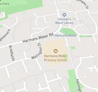 map for Harmans Water Junior School