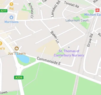 map for St Thomas of Canterbury Catholic Primary School