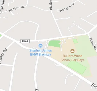 map for Bullers Wood School for Boys