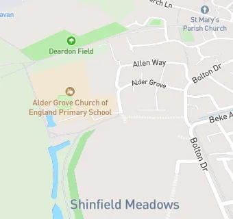 map for Funtastic Kids at Alder Grove Primary School