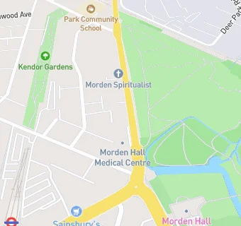 map for Morden Hall Medical Centre