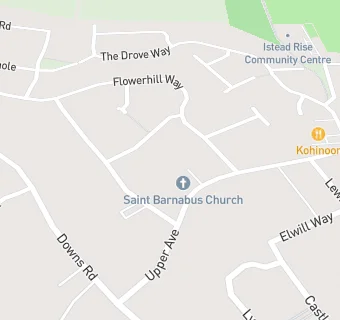 map for St Barnabas Church Friends Cafe