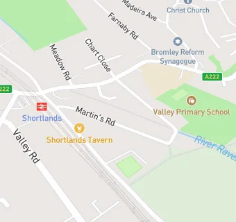 map for Shortlands Tandoori