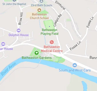 map for Batheaston Dental Practice