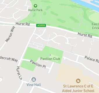 map for The Pavilion Sports & Fitness Club