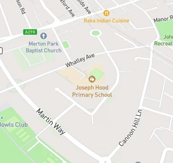 map for Cater Link at Joseph Hood Primary School