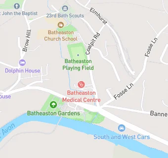 map for Batheaston Medical Centre