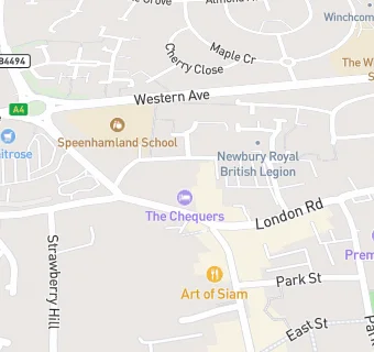 map for Chequers Hotel