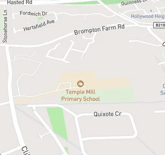 map for Temple Mill Primary School