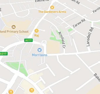 map for St Mark's Primary School