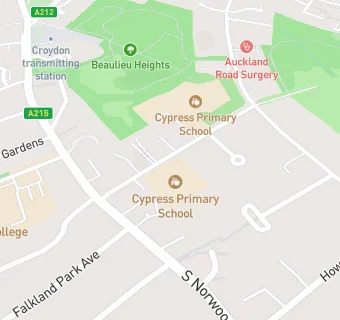 map for Cypress Junior School