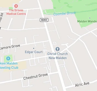 map for Groves Dental Centre