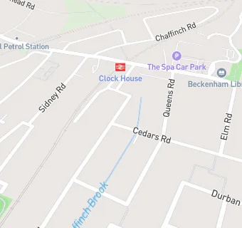 map for Clock House Methodist Church - Pre-school & Playgroup